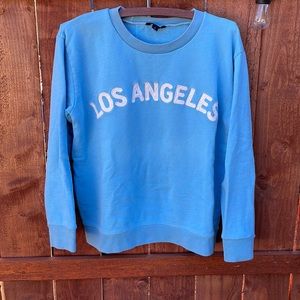 J Crew Los Angeles Sweatshirt embroidered - Baby Blue - size M